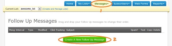 Follow Up Message