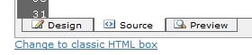 Text Editor Source Mode