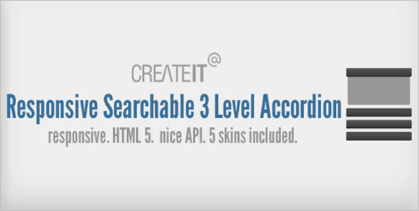 Responsive Searchable 3 Level Accordion For WordPress