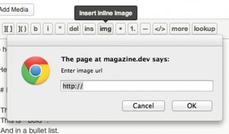 Having to know an image's URL is a step backwards