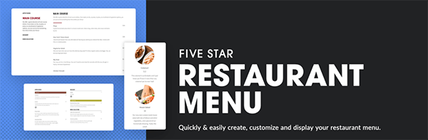 Five Star Restaurant Menu image