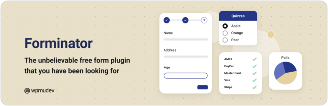 Forminator plugin banner
