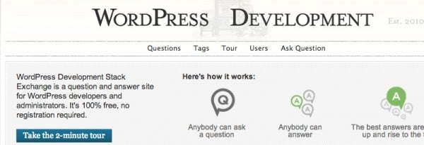 WordPress Development Stack Exchange image