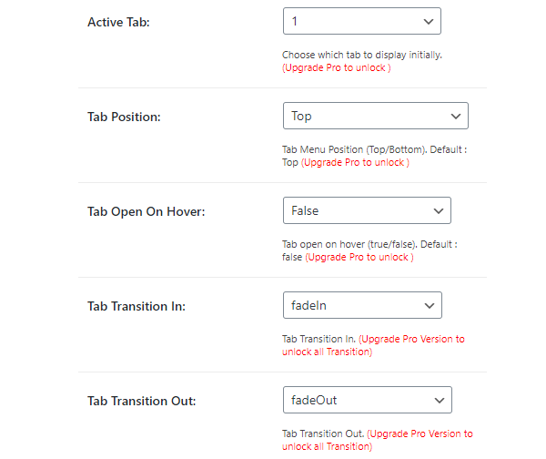 Image of the list of premium features in tab ultimate.