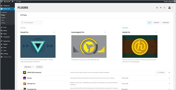 WPMU DEV Plugins page