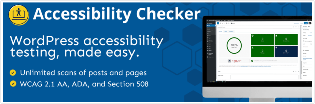 Accessibility Checker plugin.