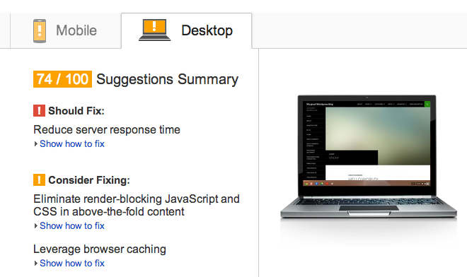 Pagespeed Insights