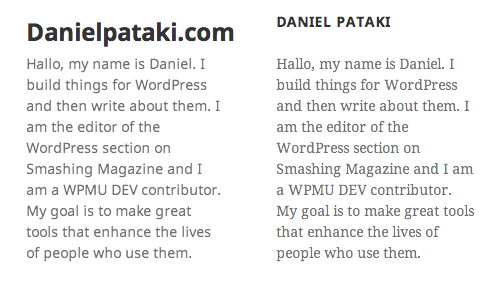 Two types of Intro