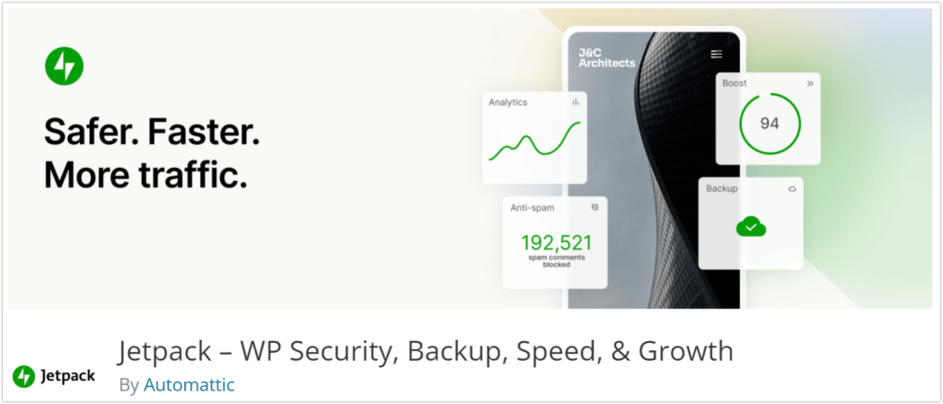 Jetpack plugin banner