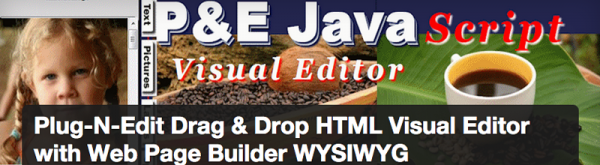Plug-N-Edit Drag & Drop HTML Visual Editor with Web Page Builder WYSIWYG image