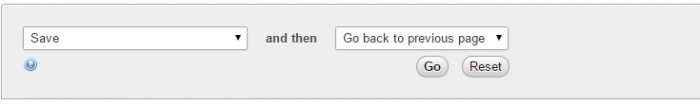 You can save the database table by clicking the "Go" button at the bottom of the page