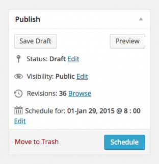 Schedule posts