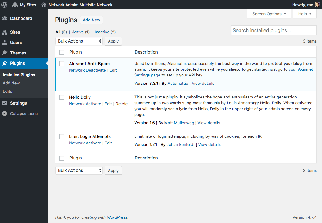 Network enabling plugins.