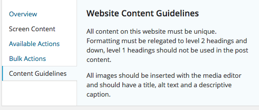 Custom Help