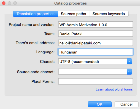 Basic Translation Details