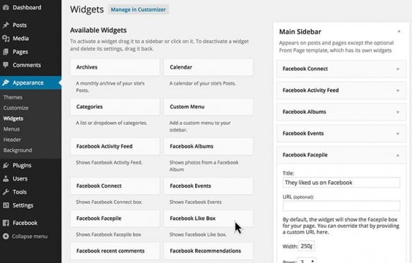 Ultimate Facebook widgets