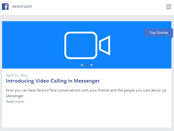 Facebook Newsroom