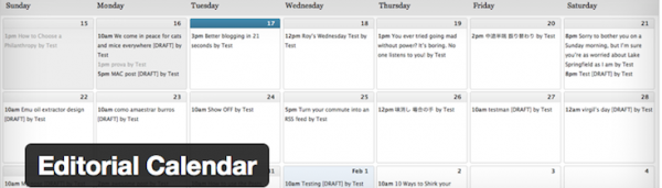 Editorial Calendar image