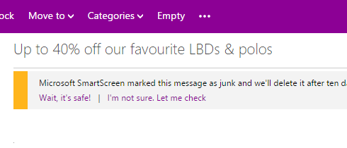 An example of an email campaign that regularly offered only discounts.