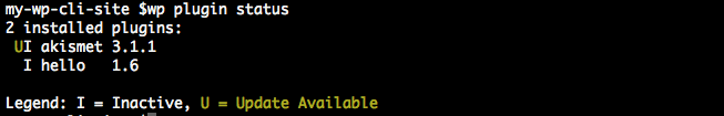 Plugin Status