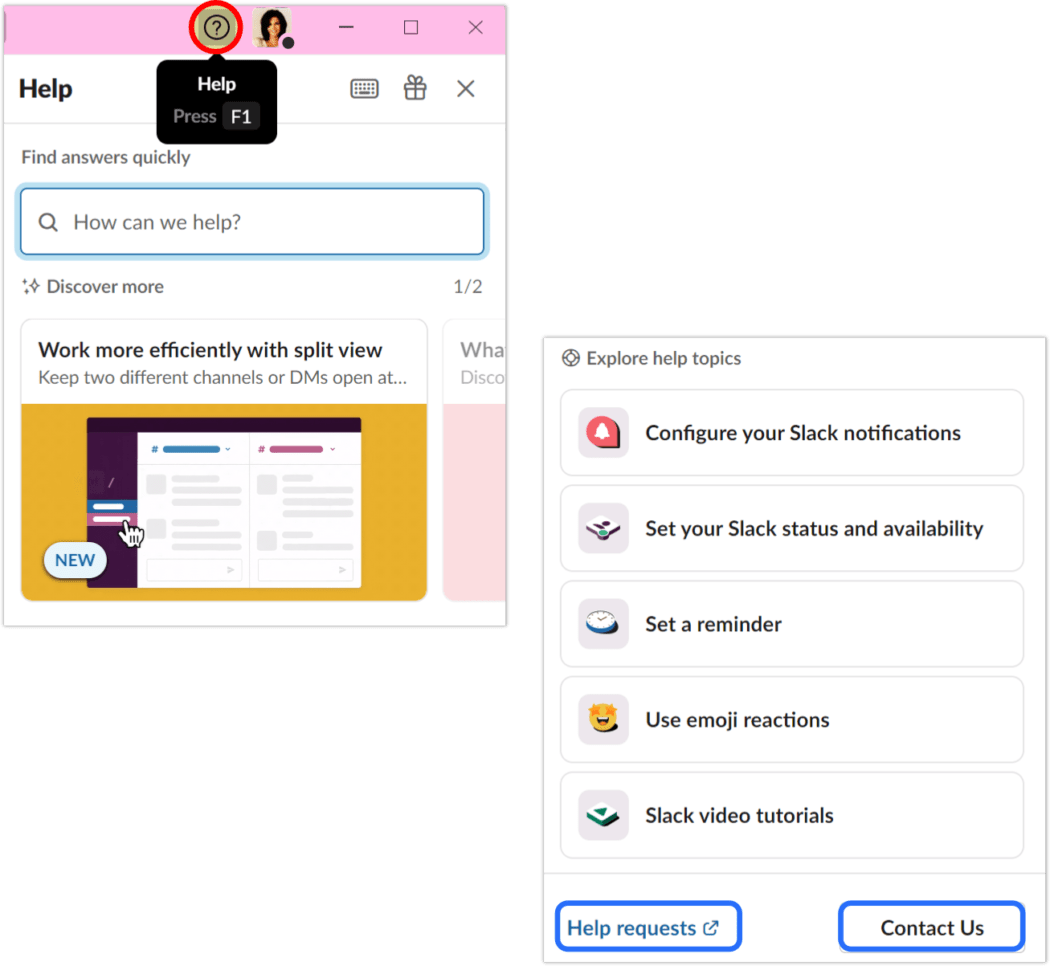 Slack support