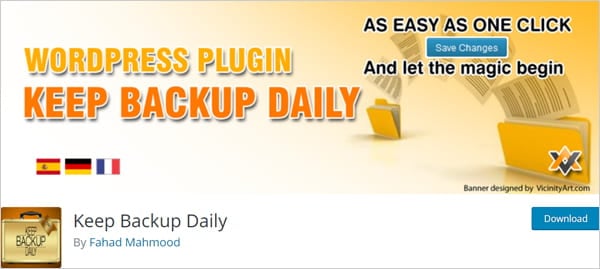 8. Keep Backup Daily image