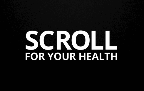 Scroll for Your Health is colorful and informative.
