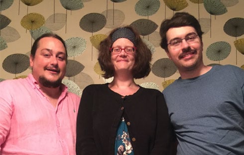 Me with Michelle Shull and Michael Bissett from our support team in the US.