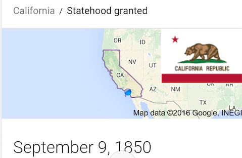 I followed up "What is the capital of California?" with "When did it become a state?"