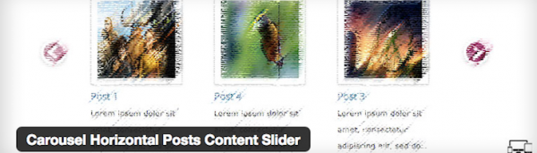 Carousel Horiztonal Posts Content Slider image