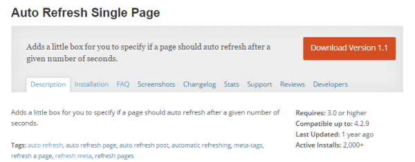 Auto Refresh Single Page image