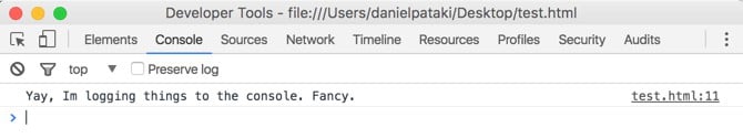 Console Logging Data