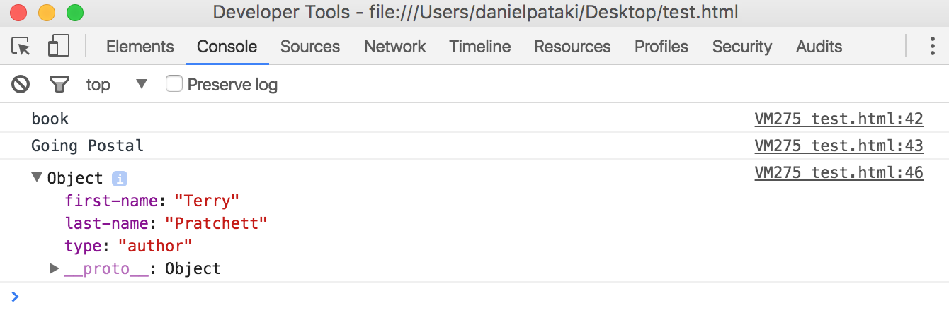 Logging object values