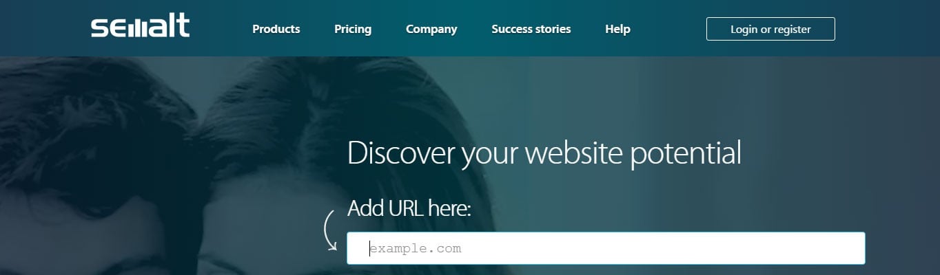 The Semalt website.