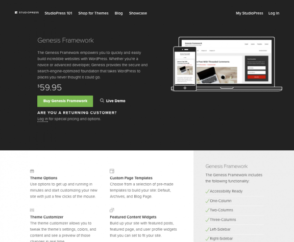 Genesis framework website