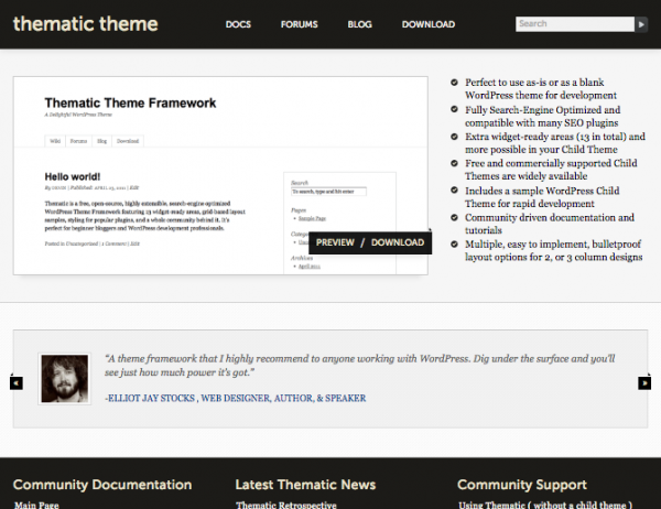 Thematic website