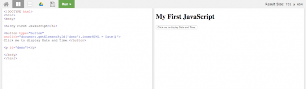 W3 Schools JavaScript Tutorial image