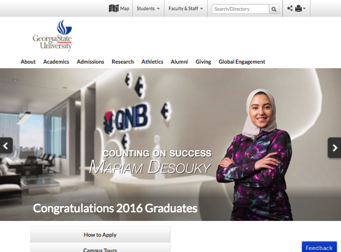 Georgia State University homepage