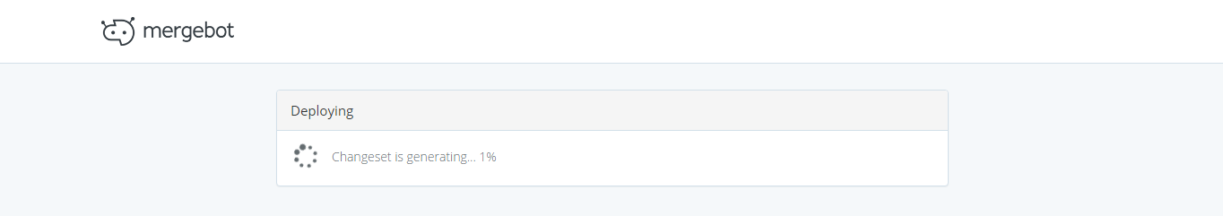 Mergebot preparing a changeset for deployment