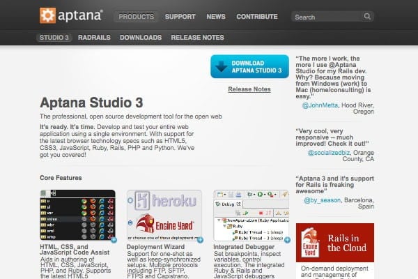 Aptana Studio 3 image