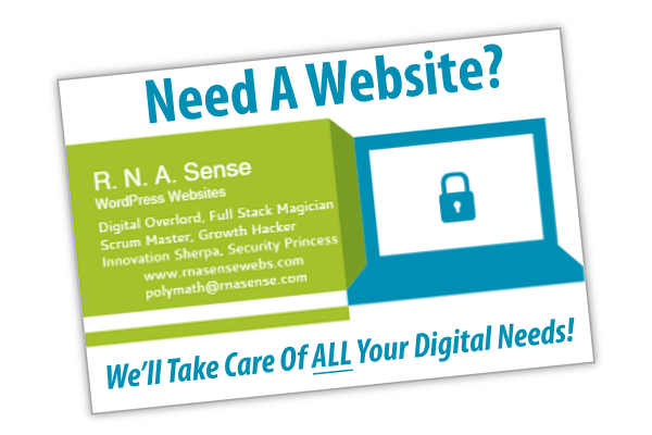 illustration of a mock business card.