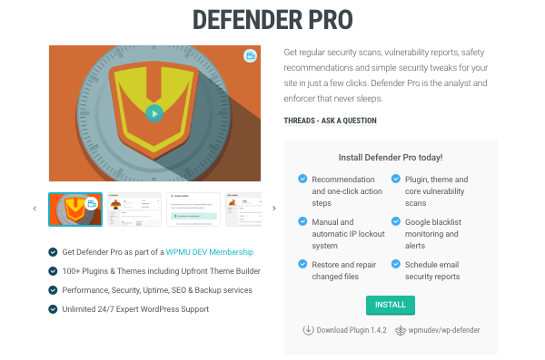 Defender Pro security plugin