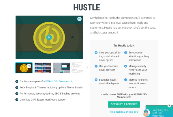 Hustle plugin