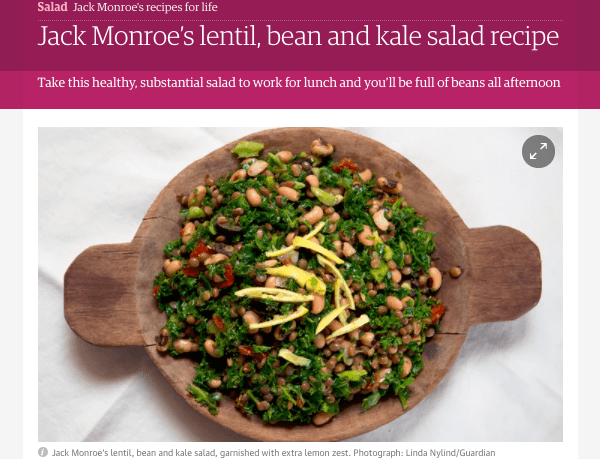 The Guardian - recipe by Jack Monroe