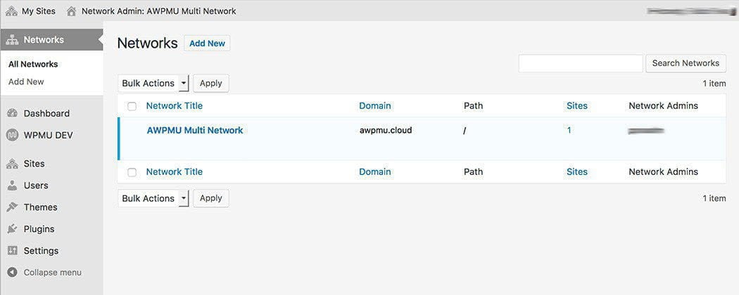 Setting up your multi-network.