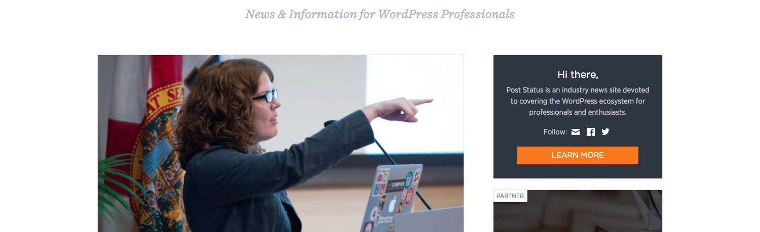 Post Staus website