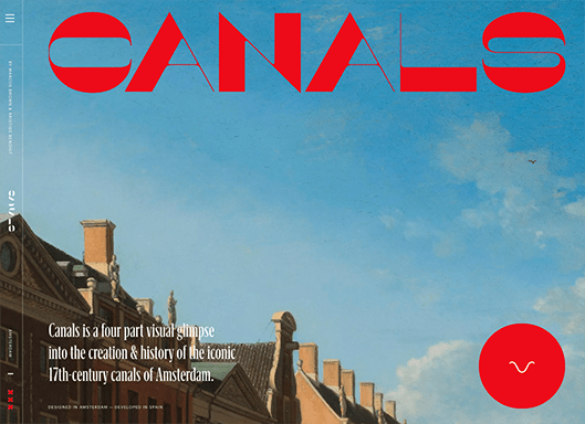 The Canals header example.