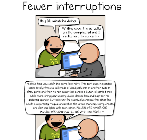 Interruptions at work
