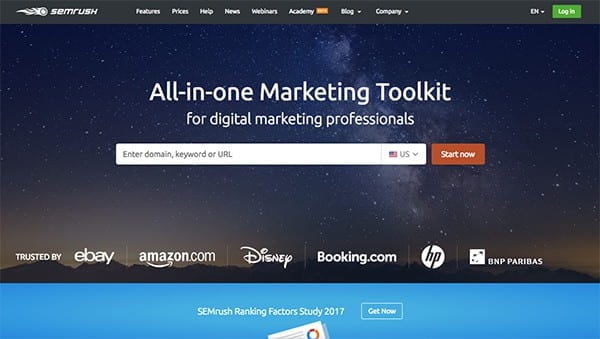 SEMrush website
