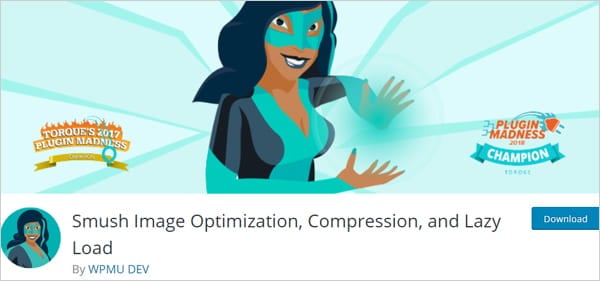 Smush image optimization plugin for WordPress